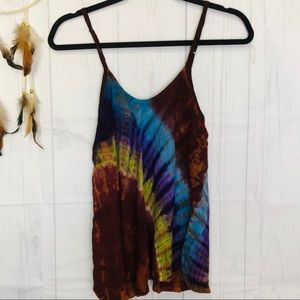 Earthbound Tie Dyed Tank Top w/ Adjustable Straps